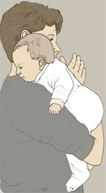 Заглатывание воздуха грудным ребенком